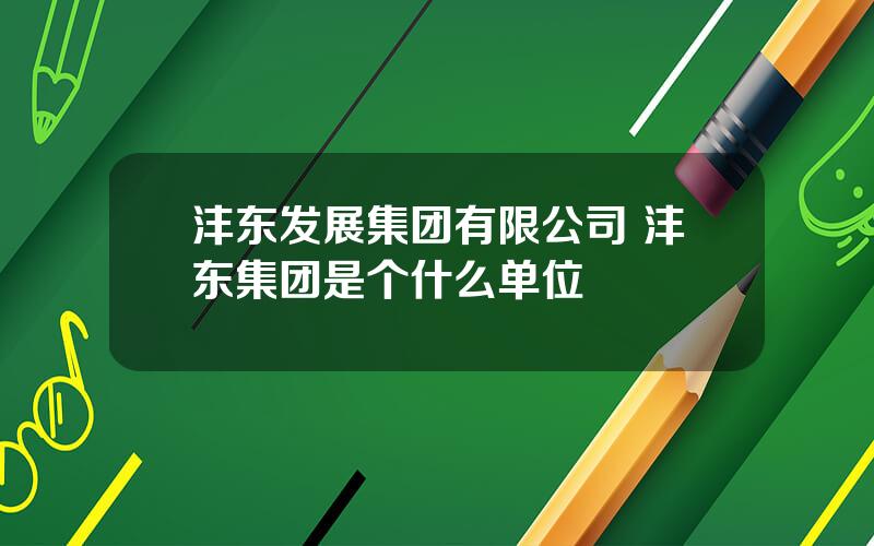 沣东发展集团有限公司 沣东集团是个什么单位